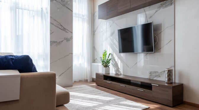 Functionaliteit van een modern hangend tv meubel